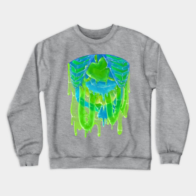 Slime Gore Crewneck Sweatshirt by candychameleon